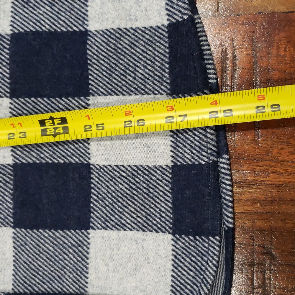 Faherty Blue and White Checkered Super Soft Flannel Button Down - Picture 7 of 8